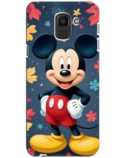 Чехол для Samsung Galaxy J6 2018 (J600F) с картинкой «Осенний Mickey Mouse»