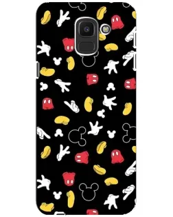 Чехол для Samsung Galaxy J6 2018 (J600F) с картинкой «Графический принт лапок»