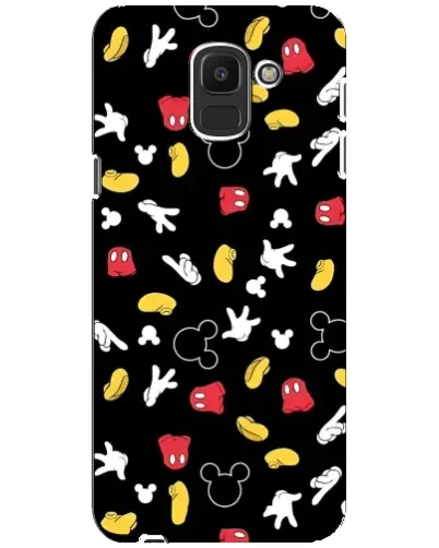 Чехол для Samsung Galaxy J6 2018 (J600F) с картинкой «Графический принт лапок»