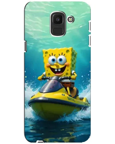 Чохол для Samsung Galaxy J6 2018 (J600F) з картинкою «Спанч Боб на гідроциклі» Чохол для Samsung Galaxy J6 2018 (J600F) з картинкою «Спанч Боб на гідроциклі»