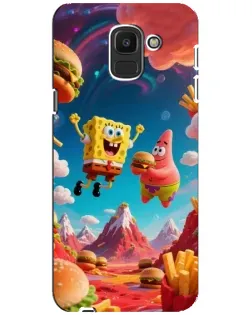 Чохол для Samsung Galaxy J6 2018 (J600F) з картинкою «Космічний фастфуд» Чохол для Samsung Galaxy J6 2018 (J600F) з картинкою «Космічний фастфуд»