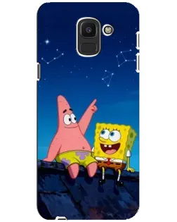 Чохол для Samsung Galaxy J6 2018 (J600F) з картинкою «Губка Боб та Патрік вночі» Чохол для Samsung Galaxy J6 2018 (J600F) з картинкою «Губка Боб та Патрік вночі»