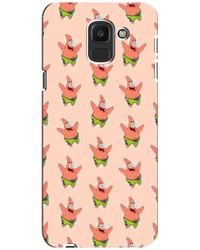 Чохол для Samsung Galaxy J6 2018 (J600F) з картинкою «Патрік Стар паттерн» Чохол для Samsung Galaxy J6 2018 (J600F) з картинкою «Патрік Стар паттерн»