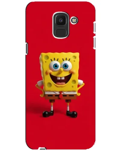 Чохол для Samsung Galaxy J6 2018 (J600F) з картинкою «Спанч Боб на червоному» Чохол для Samsung Galaxy J6 2018 (J600F) з картинкою «Спанч Боб на червоному»