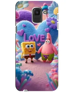 Чехол для Samsung Galaxy J6 2018 (J600F) с картинкой «Губка Боб Патрик»