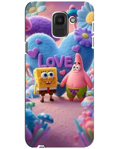 Чехол для Samsung Galaxy J6 2018 (J600F) с картинкой «Губка Боб Патрик»