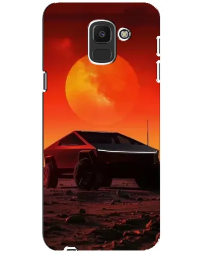 Чехол для Samsung Galaxy J6 2018 (J600F) с картинкой «Cybertruck на Марсе»