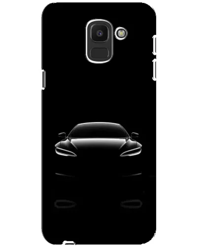 Чехол для Samsung Galaxy J6 2018 (J600F) с картинкой «Силуэт Tesla Night»