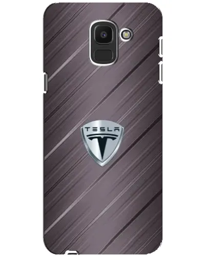 Чехол для Samsung Galaxy J6 2018 (J600F) с картинкой «Металлическая текстура Tesla»