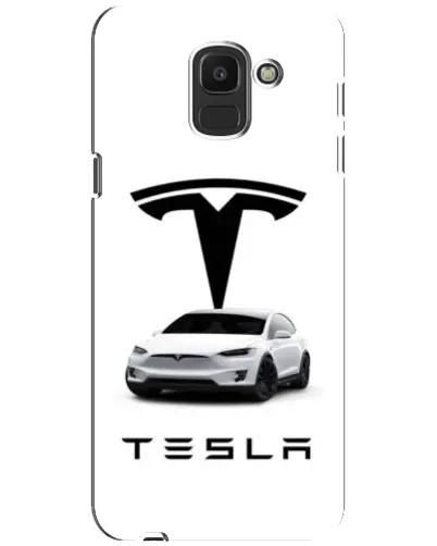 Чехол для Samsung Galaxy J6 2018 (J600F) с картинкой «Tesla White Style»