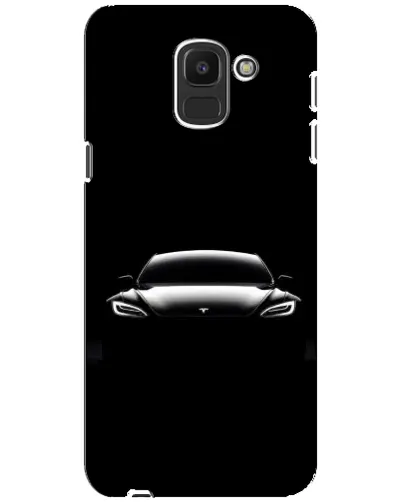 Чехол для Samsung Galaxy J6 2018 (J600F) с картинкой «Фары Tesla Night»