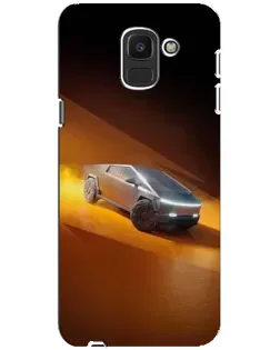 Чехол для Samsung Galaxy J6 2018 (J600F) с картинкой «Cybertruck в пустыне»