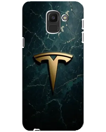 Чехол для Samsung Galaxy J6 2018 (J600F) с картинкой «Мраморная Tesla Gold»