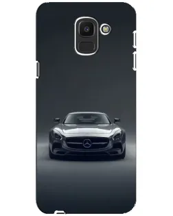 Чохол для Samsung Galaxy J6 2018 (J600F) з картинкою «Mercedes на чорному»