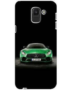 Чохол для Samsung Galaxy J6 2018 (J600F) з картинкою «Mercedes — неоновий лого»