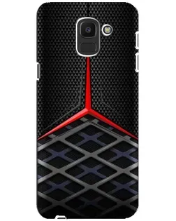 Чохол для Samsung Galaxy J6 2018 (J600F) з картинкою «Mercedes Carbon Grid»