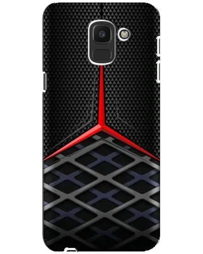 Чохол для Samsung Galaxy J6 2018 (J600F) з картинкою «Mercedes Carbon Grid»