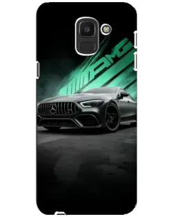 Чохол для Samsung Galaxy J6 2018 (J600F) з картинкою «Темний Mercedes AMG»