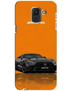 Чохол для Samsung Galaxy J6 2018 (J600F) з картинкою «Помаранчевий Mercedes AMG»