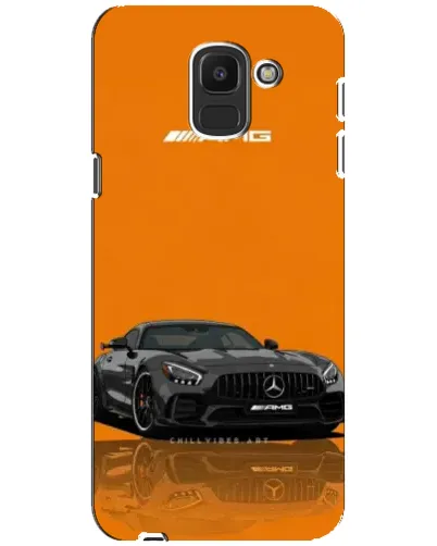Чохол для Samsung Galaxy J6 2018 (J600F) з картинкою «Помаранчевий Mercedes AMG»