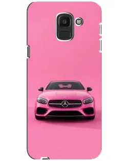 Чохол для Samsung Galaxy J6 2018 (J600F) з картинкою «Рожевий Mercedes AMG»
