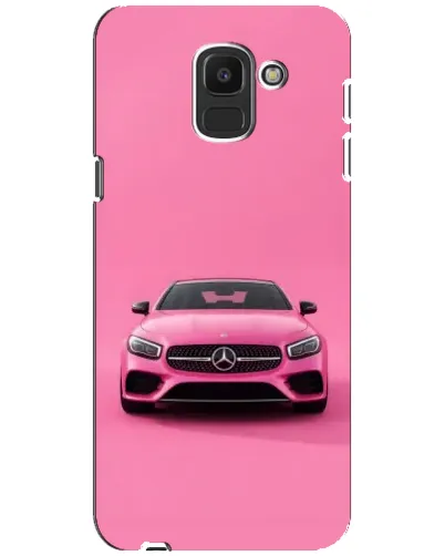 Чохол для Samsung Galaxy J6 2018 (J600F) з картинкою «Рожевий Mercedes AMG»
