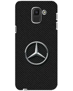 Чохол для Samsung Galaxy J6 2018 (J600F) з картинкою «Карбоновий Mercedes стиль»