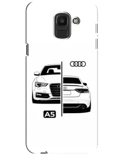 Чохол для Samsung Galaxy J6 2018 (J600F) з картинкою «Audi — контрастний дизайн»