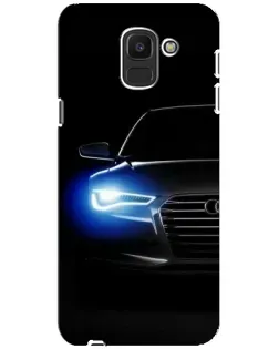 Чохол для Samsung Galaxy J6 2018 (J600F) з картинкою «Неоновий погляд Audi»