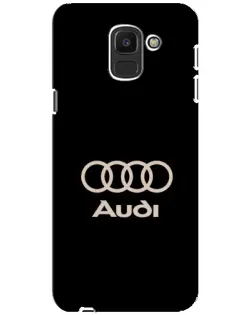 Чохол для Samsung Galaxy J6 2018 (J600F) з картинкою «Audi — золотий логотип»