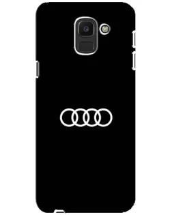 Чохол для Samsung Galaxy J6 2018 (J600F) з картинкою «Audi White Logo»