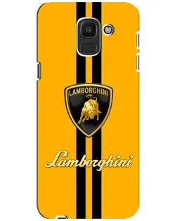 Чохол для Samsung Galaxy J6 2018 (J600F) з картинкою «Lamborghini Stripe жовтий»
