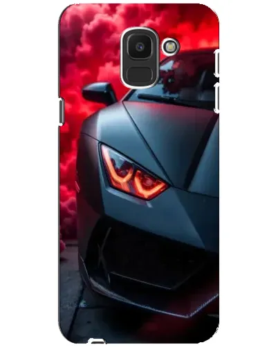Чехол для Samsung Galaxy J6 2018 (J600F) с картинкой «Lamborghini красное сияние» Чехол для Samsung Galaxy J6 2018 (J600F) с картинкой «Lamborghini красное сияние»