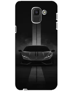 Чехол для Samsung Galaxy J6 2018 (J600F) с картинкой «Lamborghini симметрия дорог»
