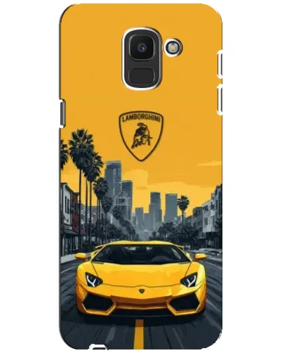Чехол для Samsung Galaxy J6 2018 (J600F) с картинкой «Желтый Lamborghini город» Чехол для Samsung Galaxy J6 2018 (J600F) с картинкой «Желтый Lamborghini город»