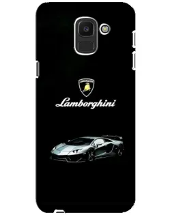 Чехол для Samsung Galaxy J6 2018 (J600F) с картинкой «Логотип Lamborghini классика»