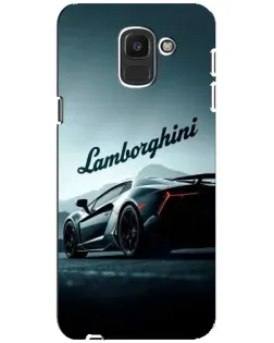 Чехол для Samsung Galaxy J6 2018 (J600F) с картинкой «Классическая надпись Lamborghini»