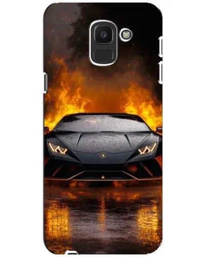 Чехол для Samsung Galaxy J6 2018 (J600F) с картинкой «Lamborghini в огне» Чехол для Samsung Galaxy J6 2018 (J600F) с картинкой «Lamborghini в огне»