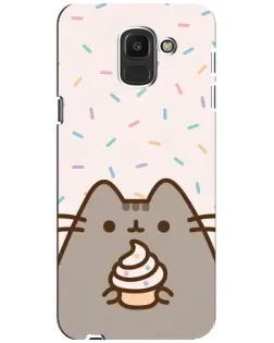 Чохол для Samsung Galaxy J6 2018 (J600F) з картинкою «Пушин з кексом» Чохол для Samsung Galaxy J6 2018 (J600F) з картинкою «Пушин з кексом»