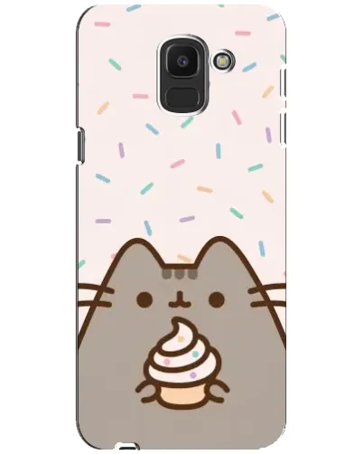 Чохол для Samsung Galaxy J6 2018 (J600F) з картинкою «Пушин з кексом» Чохол для Samsung Galaxy J6 2018 (J600F) з картинкою «Пушин з кексом»