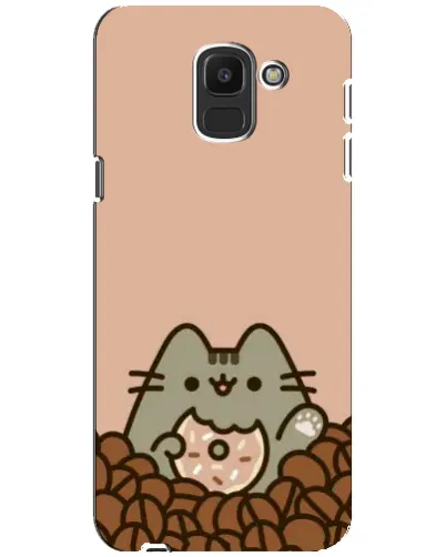 Чохол для Samsung Galaxy J6 2018 (J600F) з картинкою «Кавовий Пушин» Чохол для Samsung Galaxy J6 2018 (J600F) з картинкою «Кавовий Пушин»