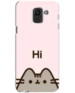 Чохол для Samsung Galaxy J6 2018 (J600F) з картинкою «Пушин каже Hi» Чохол для Samsung Galaxy J6 2018 (J600F) з картинкою «Пушин каже Hi»