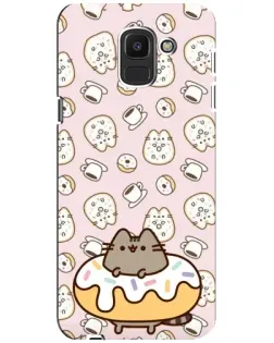 Чохол для Samsung Galaxy J6 2018 (J600F) з картинкою «Пушин на пончику»