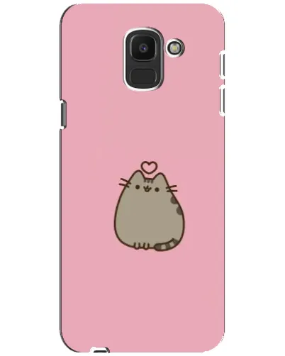 Чохол для Samsung Galaxy J6 2018 (J600F) з картинкою «Pusheen серце» Чохол для Samsung Galaxy J6 2018 (J600F) з картинкою «Pusheen серце»
