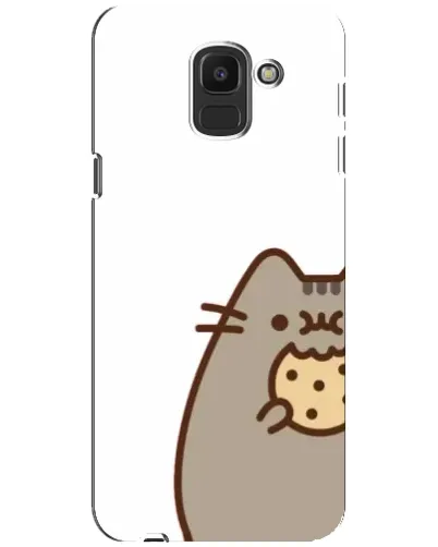 Чохол для Samsung Galaxy J6 2018 (J600F) з картинкою «Пушин з печивом» Чохол для Samsung Galaxy J6 2018 (J600F) з картинкою «Пушин з печивом»
