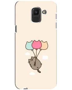 Чехол для Samsung Galaxy J6 2018 (J600F) с картинкой «Пушин на шариках»