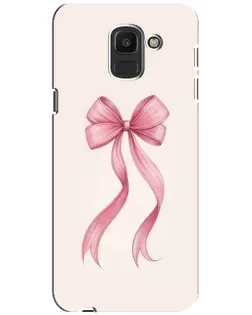 Чехол для Samsung Galaxy J6 2018 (J600F) с картинкой «Розовый бант»