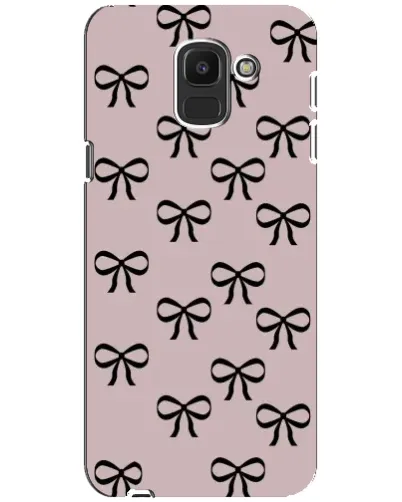 Чохол для Samsung Galaxy J6 2018 (J600F) з картинкою «Чорні бантики» Чохол для Samsung Galaxy J6 2018 (J600F) з картинкою «Чорні бантики»