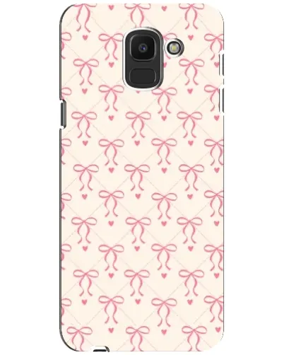 Чохол для Samsung Galaxy J6 2018 (J600F) з картинкою «Рожеві бантики Coquette» Чохол для Samsung Galaxy J6 2018 (J600F) з картинкою «Рожеві бантики Coquette»