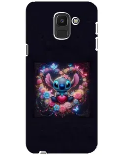 Чохол для Samsung Galaxy J6 2018 (J600F) з картинкою «Stitch у квітах» Чохол для Samsung Galaxy J6 2018 (J600F) з картинкою «Stitch у квітах»